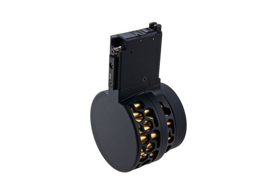 DYTAC X-15タイプ GHK M4 / AR-15 シリーズ ライフル 用 100連 ガスドラム マガジン.