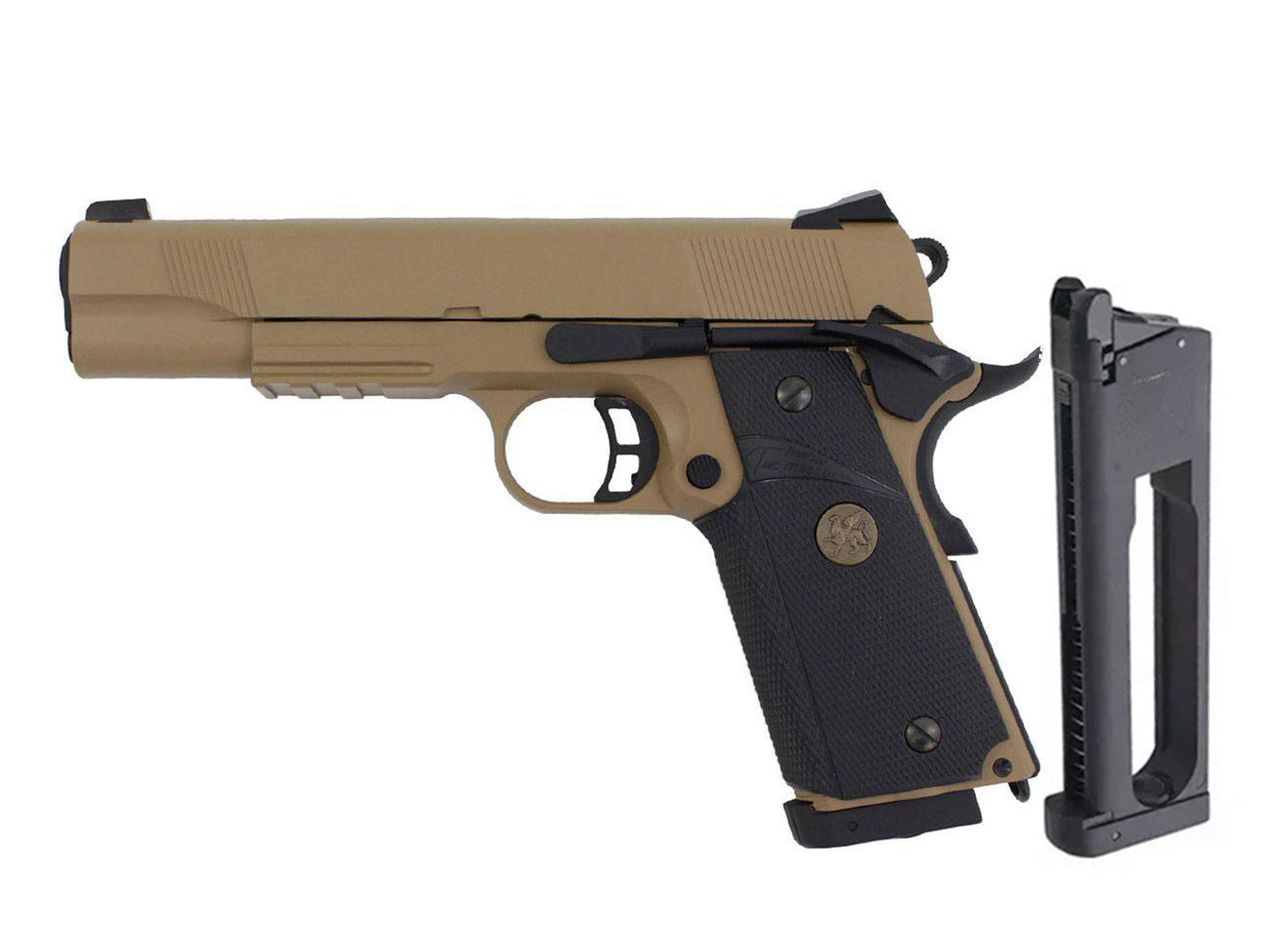 KJ WORKS KP-07 MEU Rail Gas Blowback Handgun Metal Parts Set.( CO2 Version )