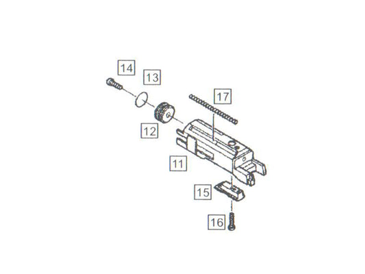 【純正部品】WE MEU / MEU Rail ( SOC ) M1911A1 シリーズ ハンドガン パーツ.