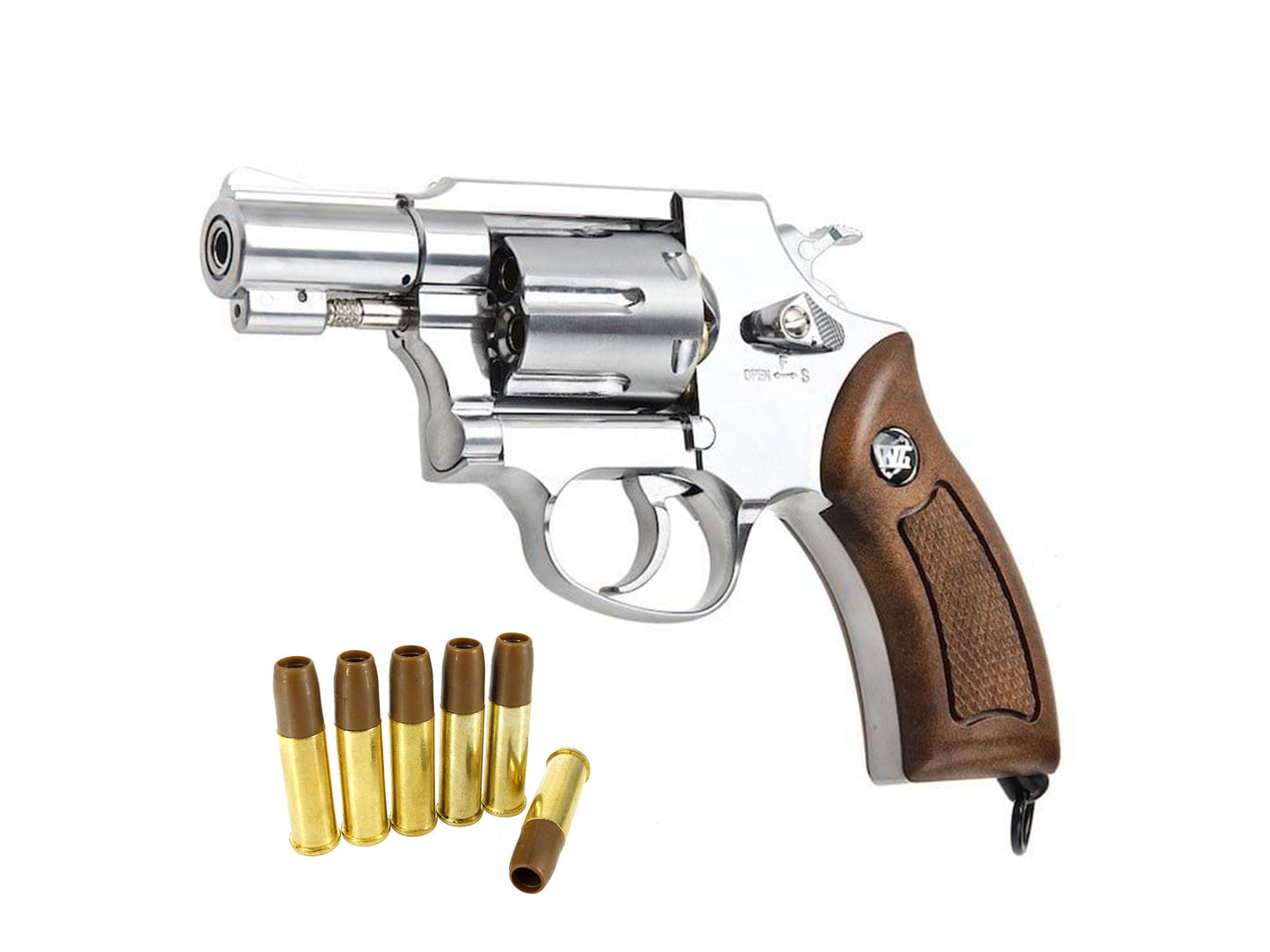 WG スポーツ-7 733 シェリフ M36 2インチ ブラウングリップ バージョン CO2ガスリボルバー メタルパーツ セット.