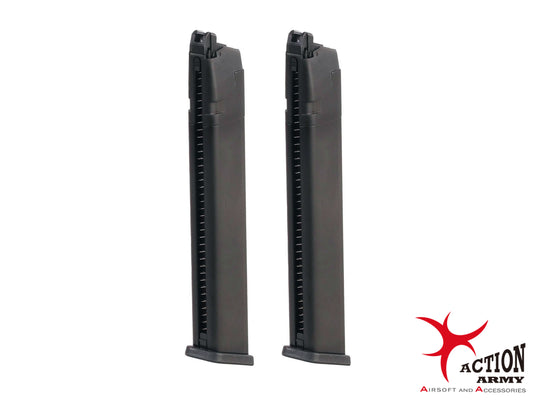ACTION ARMY AAP-01 / AAP01C シリーズ用 ガスブローバック 50発 スペアロングマガジン.