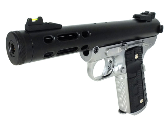 WE ギャラクシー Galaxy 1911 A シルバー フレーム Ver. ガスブローバック ハンドガン メタルパーツ セット.