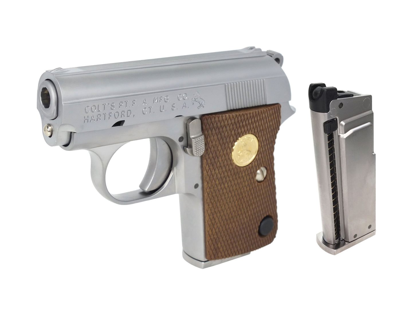 CYBERGUN | COLT 正式ライセンス WE COLT .25 Auto オート コルト ポケット ガスブローバック ハンドガン メタルパーツセット.