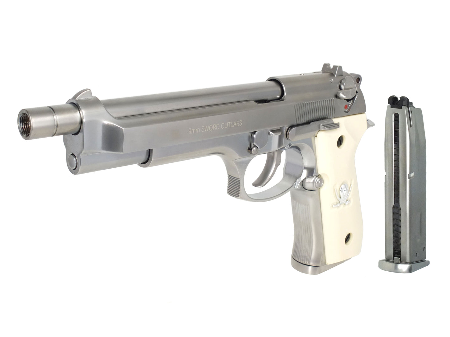 WE ソード・カトラス スタイル M92F / M9 ロング ガスブローバック ハンドガン メタルパーツ セット.