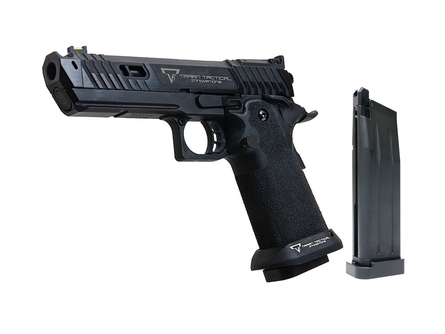 EMG | AW TTI Licensed JW4 2011 オールブラック【 フルオート 】ピット バイパー Pit Viper ガスブローバック ハンドガン (エアソフト トレーニング ハンドガン).