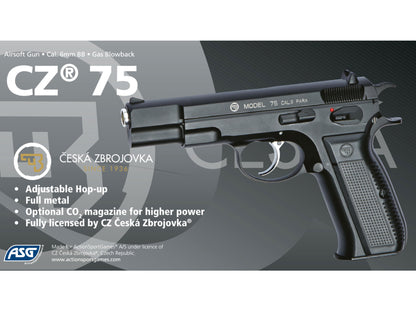 ASG CZ 75 ガスブ ローバック ハンドガン メタルパーツ セット.