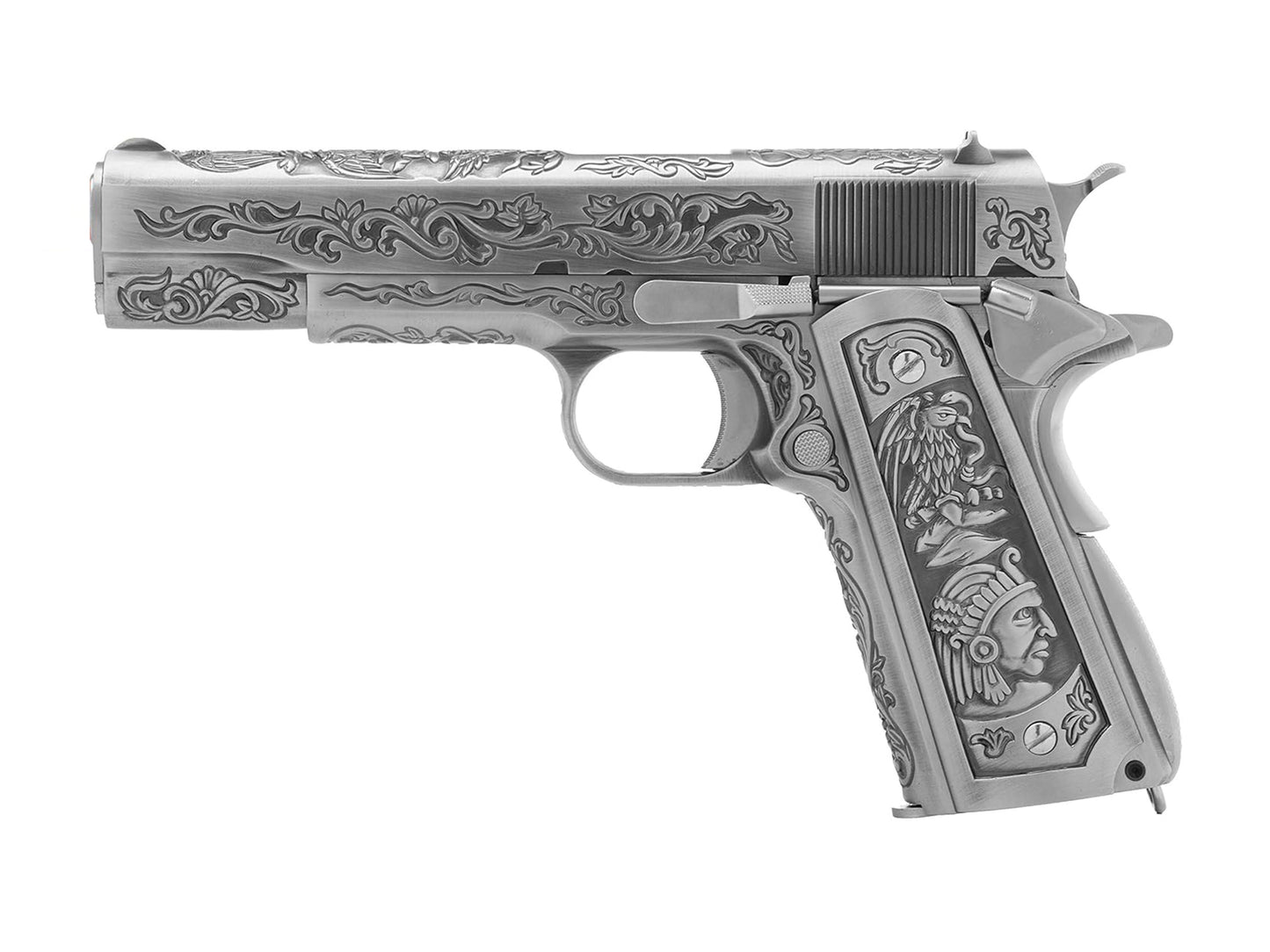 WE 1911 クラシック フローラル パターン ガスブローバック ハンドガン メタルパーツセット.