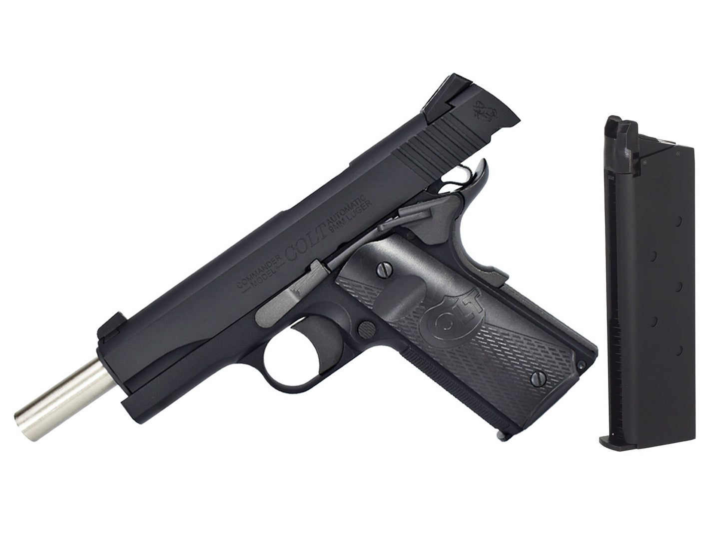 EMG CYBERGUN COLT Licensed コルト 1911 コンバット エリート コマンダー ガスブローバック ハンドガン メタルパーツ セット.