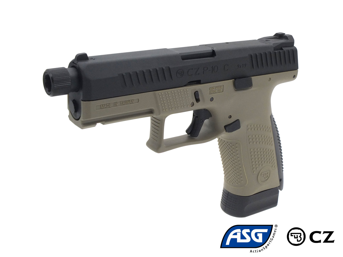 ASG CZ P-10 C OR-OT CO2ガスブローバック ハンドガン.