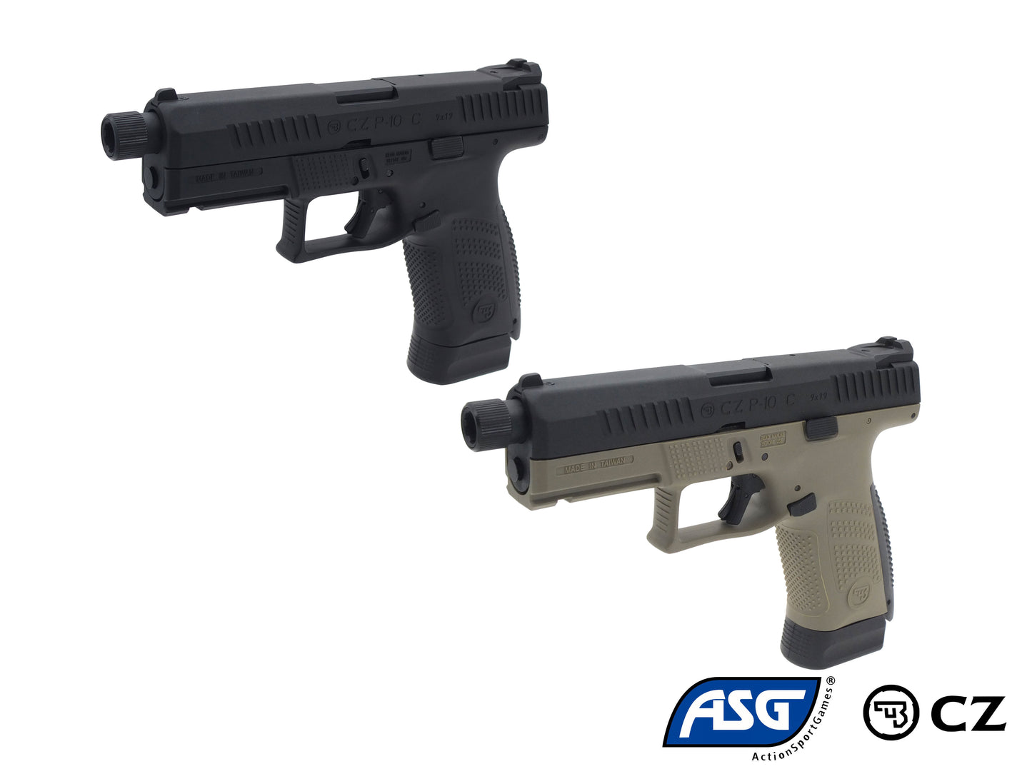 ASG CZ P-10 C OR-OT CO2ガスブローバック ハンドガン.