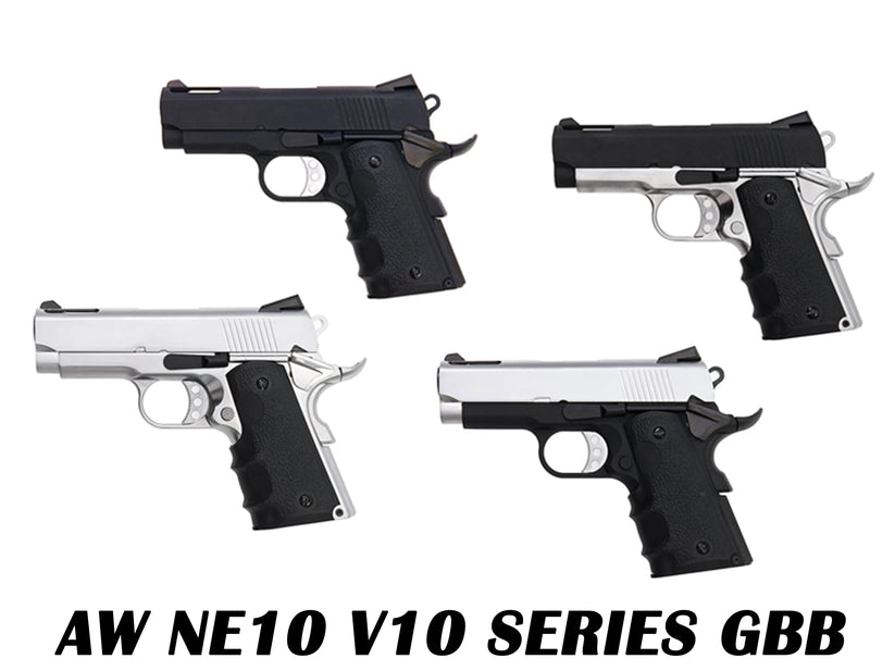 AW CUSTOM NE10 V10 ウルトラコンパクト ガスブローバック ハンドガン メタルパーツ セット. – GD6-JP