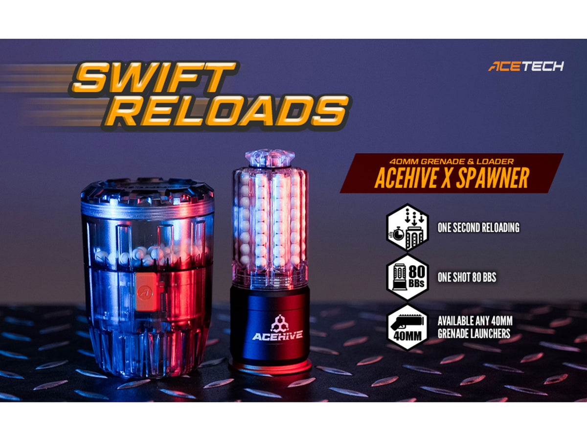 ACETECH Acehive X Spawner 40mm ガスグレネードカート セット.