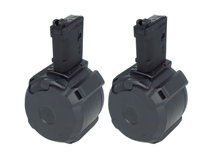 GK TACTICAL Tokyo Marui MWS M4 / AR-15 Series Gas Blowback 400rds Drum Magazine.