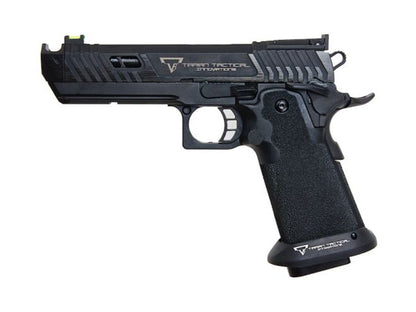 EMG | AW TTI Licensed JW4 2011 オールブラック ピット バイパー Pit Viper ガスブローバック ハンドガン (エアソフト トレーニング ハンドガン).