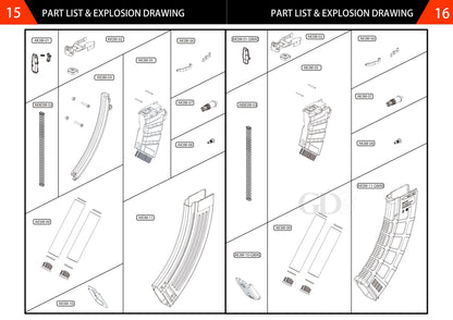 【純正部品】GHK AKM シリーズ ガスブローバック ライフル用 パーツ.