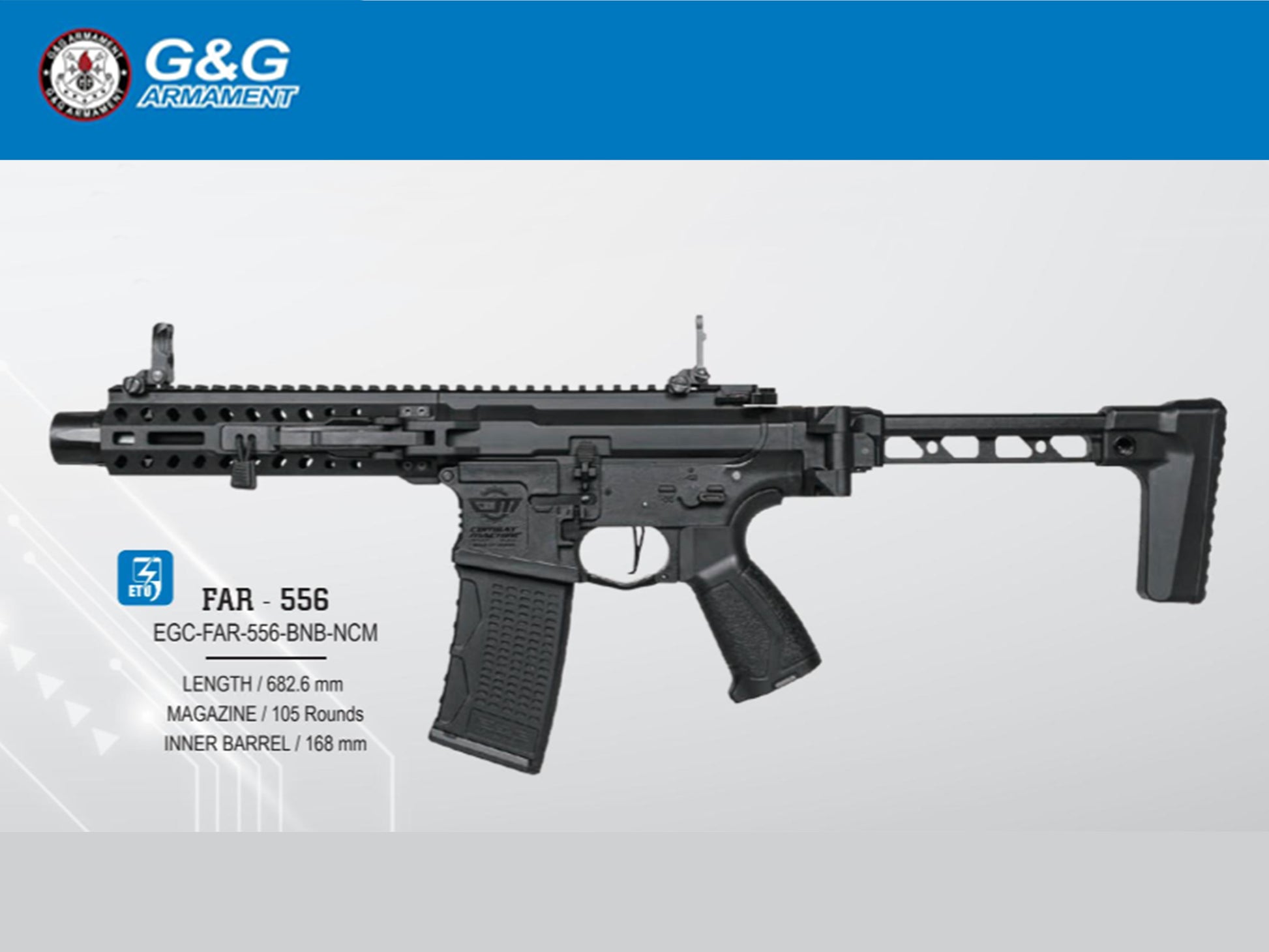 G&G FAR 556 Folding M4 Airsoft Rifle