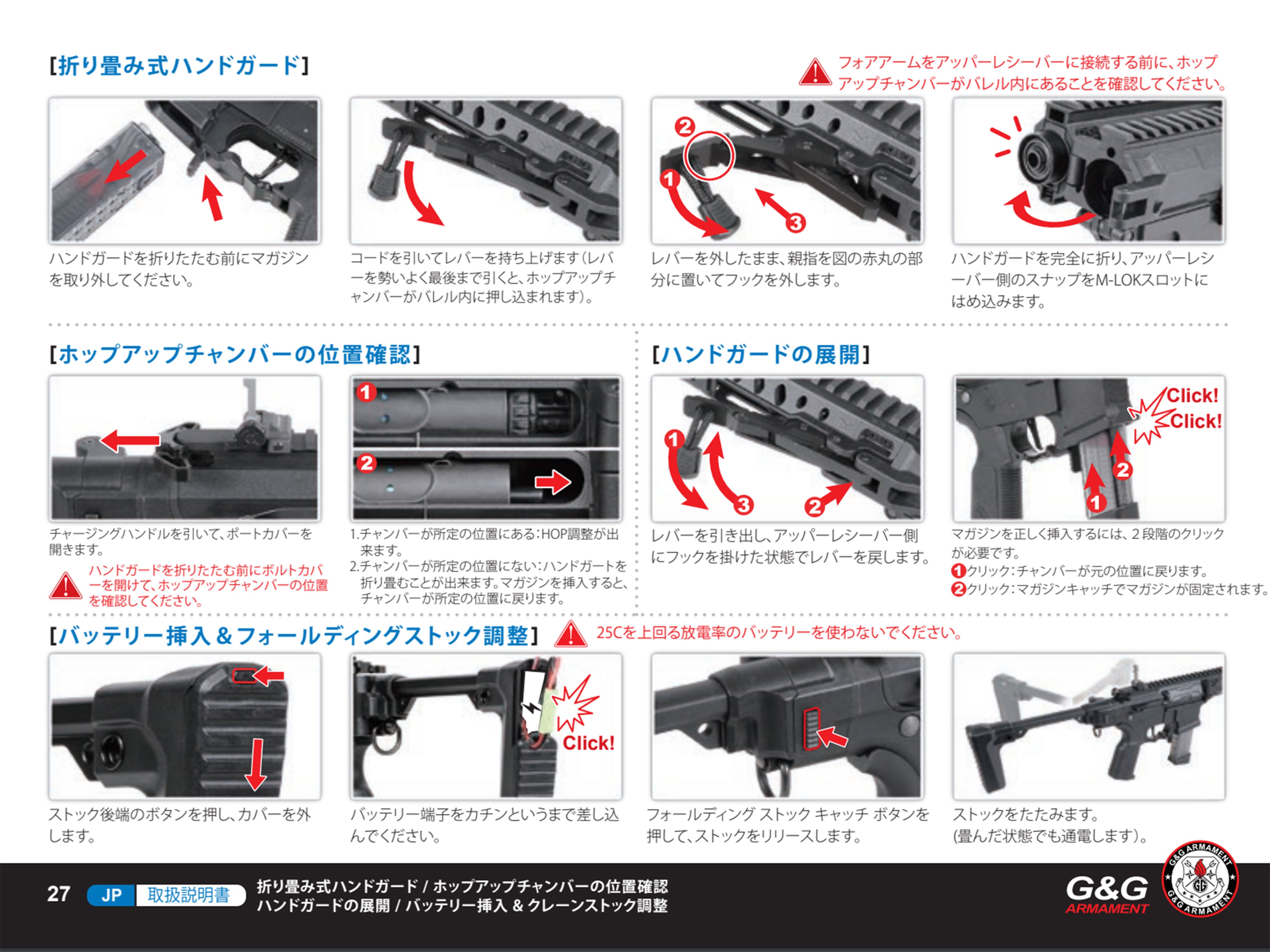日本仕様] G&G FAR-9 PCC Folding AR AEG 電動ガン. – GD6-JP