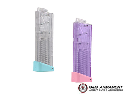 [ 別注色 ] G&G ARP9 電動ガン用 F.C.C.M Transparent 68発 ショートマガジン.