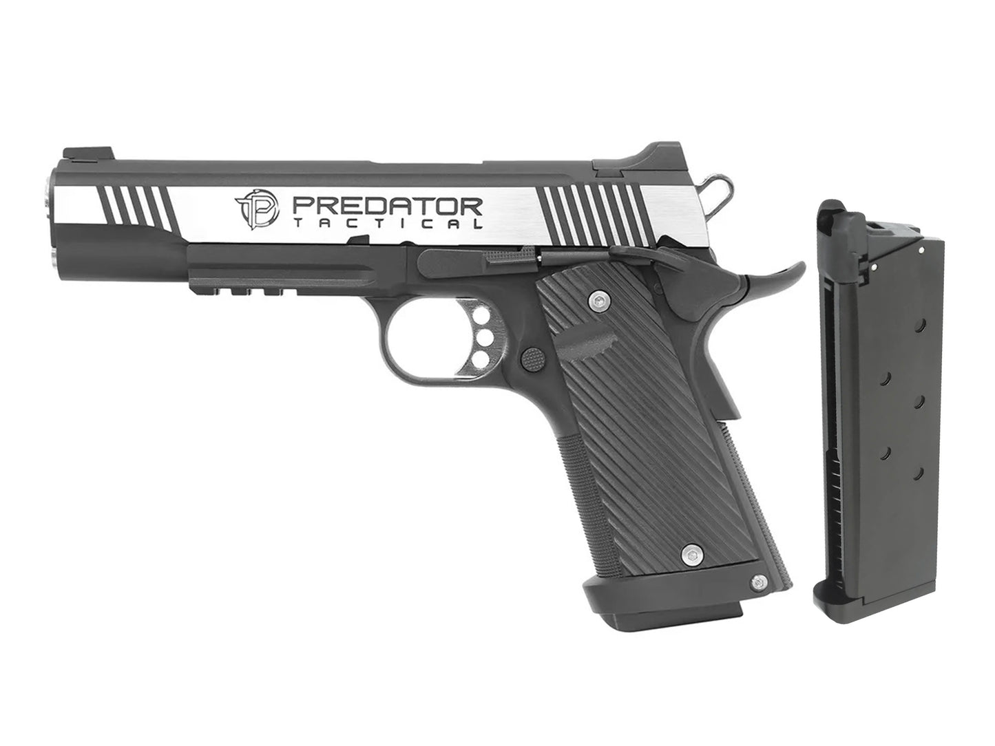 KING ARMS Predator Tactical Shrike 1911 Rail ガスブローバック ハンドガン メタルパーツセット.