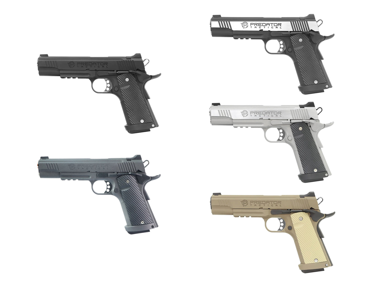 KING ARMS Predator Tactical Shrike 1911 Rail ガスブローバック ハンドガン メタルパーツセット.