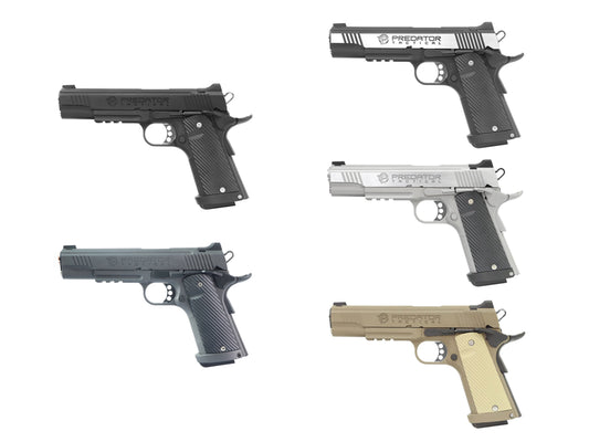 KING ARMS Predator Tactical Shrike 1911 Rail ガスブローバック ハンドガン メタルパーツセット.