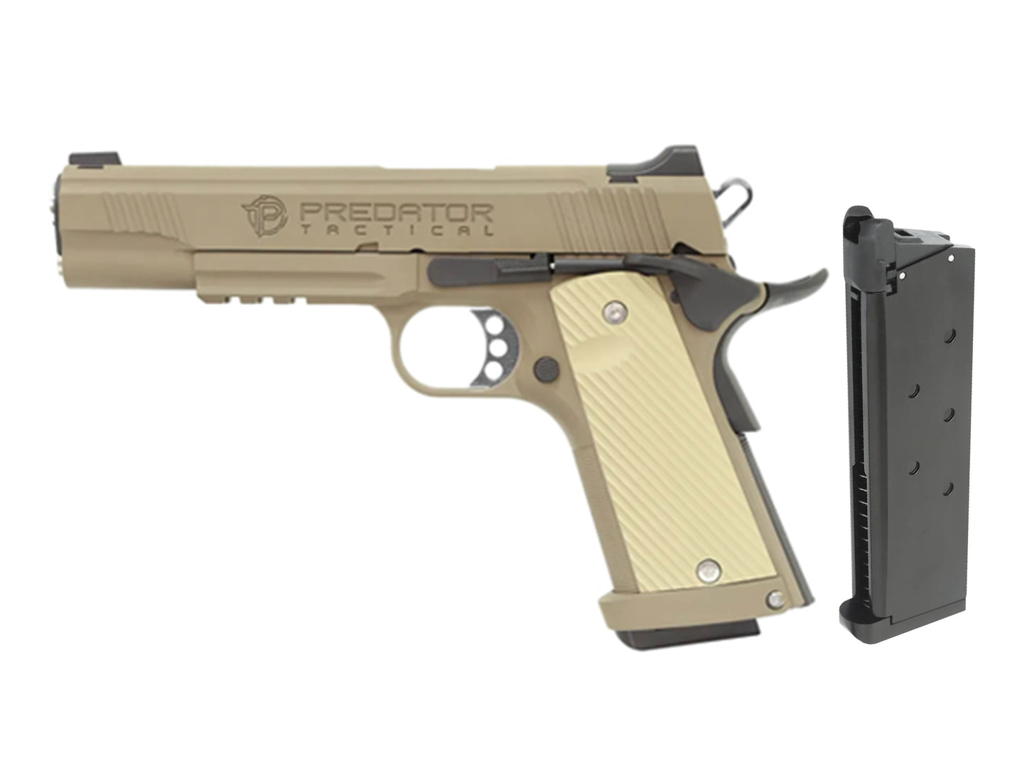 KING ARMS Predator Tactical Shrike 1911 Rail ガスブローバック ハンドガン メタルパーツセット.