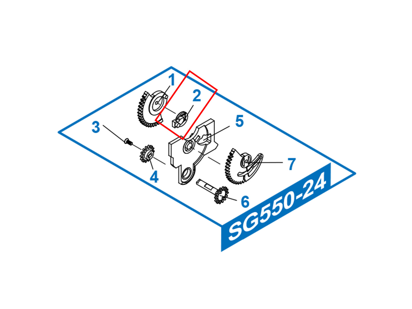 【純正部品】G&G SG553 電動ガン シリーズ パーツ.