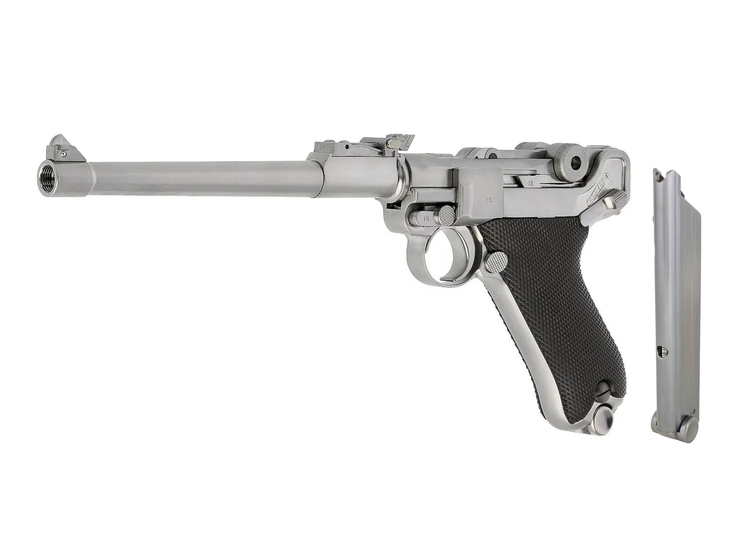 WE ルガー LUGER P08 8インチ ガスブローバック ハンドガン メタルパーツ セット.