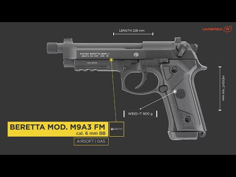 UMAREX ベレッタ MOD. M9A3 FM ガスブローバック ハンドガン メタル
