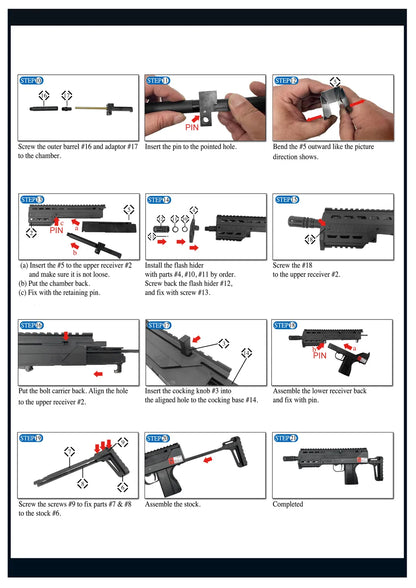 King Arms M11 PDW CNC Kit for KWA / KSC M11 SMG.