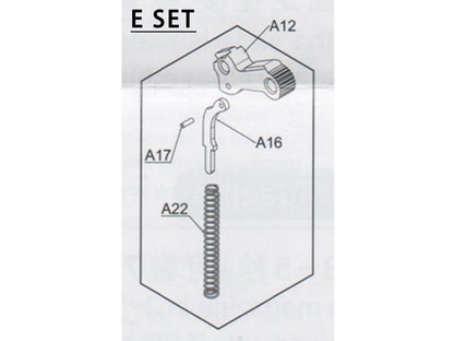 【純正部品】WE CT25 ガスブローバック ハンドガン シリーズ パーツ.