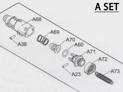 【純正部品】WE CT25 ガスブローバック ハンドガン シリーズ パーツ.