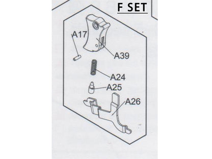 【純正部品】WE CT25 ガスブローバック ハンドガン シリーズ パーツ.