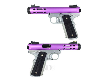 WE ギャラクシー Galaxy 1911 A シルバー フレーム Ver. ガスブローバック ハンドガン メタルパーツ セット.