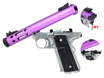 WE ギャラクシー Galaxy 1911 A シルバー フレーム Ver. ガスブローバック ハンドガン メタルパーツ セット.