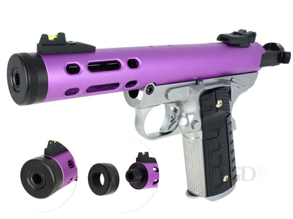 WE ギャラクシー Galaxy 1911 A シルバー フレーム Ver. ガスブローバック ハンドガン メタルパーツ セット.