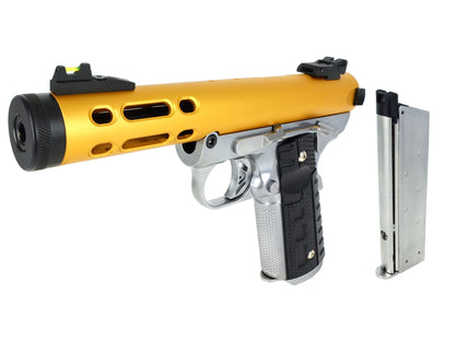 WE ギャラクシー Galaxy 1911 A シルバー フレーム Ver. ガスブローバック ハンドガン メタルパーツ セット.