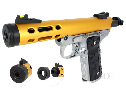 WE ギャラクシー Galaxy 1911 A シルバー フレーム Ver. ガスブローバック ハンドガン メタルパーツ セット.