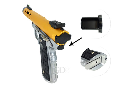 WE ギャラクシー Galaxy 1911 A シルバー フレーム Ver. ガスブローバック ハンドガン メタルパーツ セット.