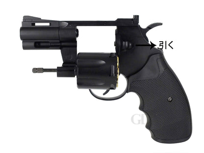 KWC コルト パイソン 357 2.5インチ CO2ガスリボルバー メタルパーツ セット.