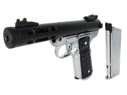 WE ギャラクシー Galaxy 1911 A シルバー フレーム Ver. ガスブローバック ハンドガン メタルパーツ セット.