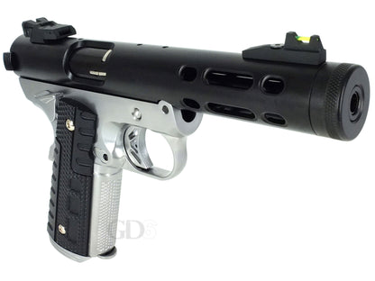 WE ギャラクシー Galaxy 1911 A シルバー フレーム Ver. ガスブローバック ハンドガン メタルパーツ セット.