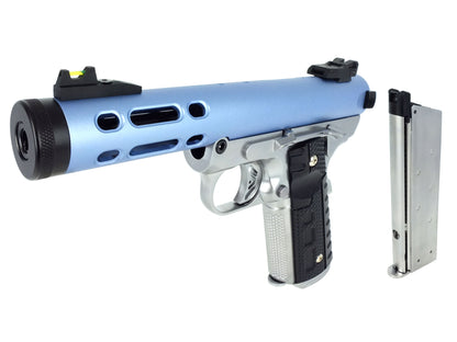 WE ギャラクシー Galaxy 1911 A シルバー フレーム Ver. ガスブローバック ハンドガン メタルパーツ セット.