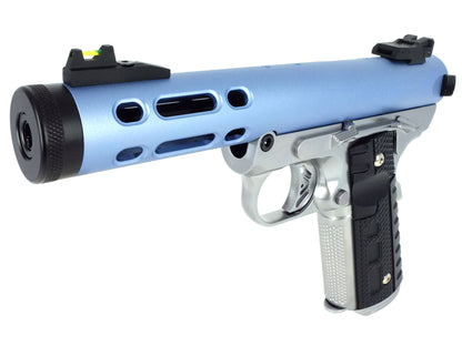 WE ギャラクシー Galaxy 1911 A シルバー フレーム Ver. ガスブローバック ハンドガン メタルパーツ セット.