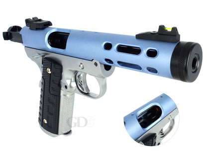 WE ギャラクシー Galaxy 1911 A シルバー フレーム Ver. ガスブローバック ハンドガン メタルパーツ セット.