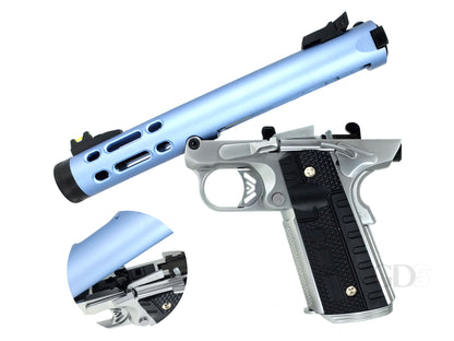 WE ギャラクシー Galaxy 1911 A シルバー フレーム Ver. ガスブローバック ハンドガン メタルパーツ セット.