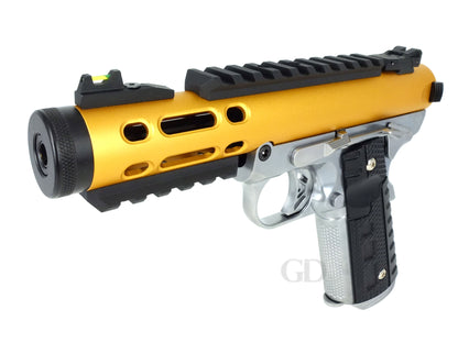 WE ギャラクシー Galaxy 1911 A シルバー フレーム Ver. ガスブローバック ハンドガン メタルパーツ セット.