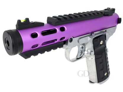 WE ギャラクシー Galaxy 1911 A シルバー フレーム Ver. ガスブローバック ハンドガン メタルパーツ セット.