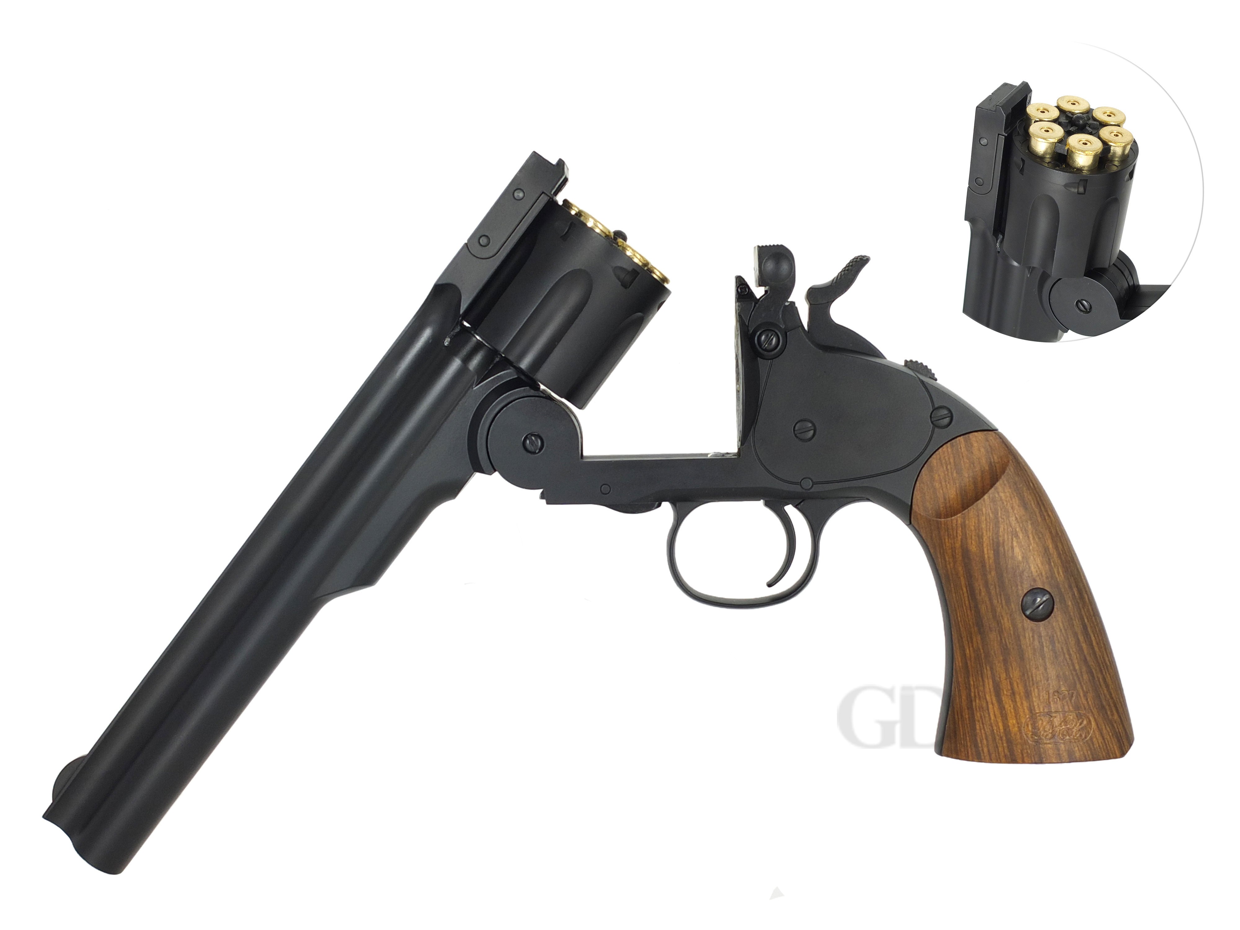 GUN HEAVEN S&W Model 3 1877 スコフィールド Schofield CO2ガスリボルバー メタルパーツセット. – GD6-JP