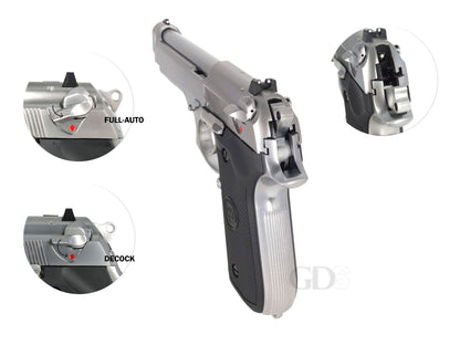 WE ベレッタ M9 NEW SYSTEM [ フルオート ] ガスブローバック ハンドガン メタルパーツ セット.